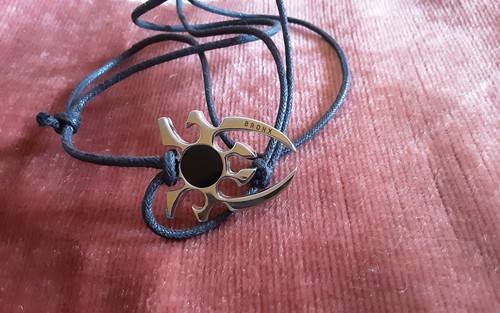 Collana ciondolo acciaio bronx - collana,