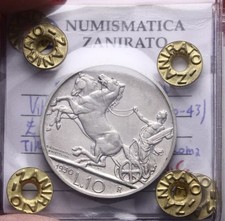 Veiii lire argento - veiii, biga
