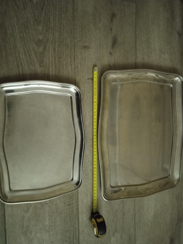 Coppia vassoio acciaio inox - coppia,
