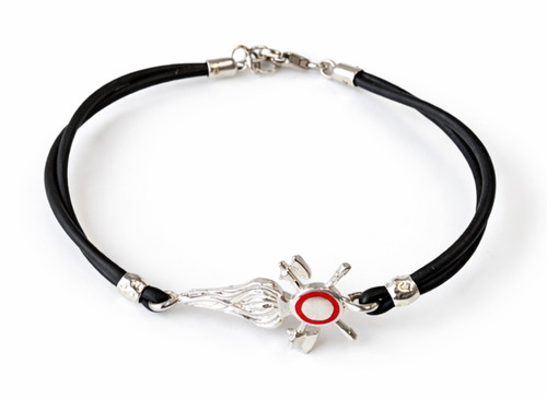 Bracciale caucciù con - bracciale,