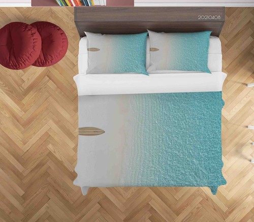 Copripiumino oceano barca - copripiumino, 3d