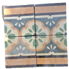 4 mattonelle riggiole in