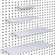 4 Pack Pegboard Shelves Wall