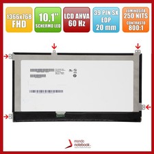 Display LED 10.1" (1366x768) WXGA per Asus Tablet T100T T100TA