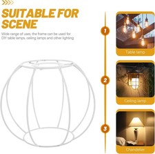 Cornice Per Paralume Vintage Metallo Telaio Per Lampada Diy Struttura Stabile