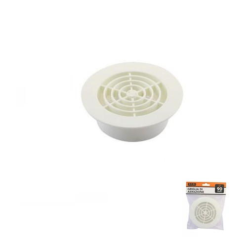 Griglia aerazione 90mm tonda - griglia,