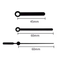 Set lancette nere metallo - set,
