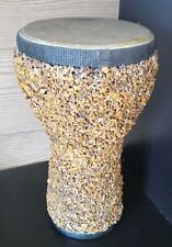 Raro tamburo piccolo Remo Doumbek Stone stile unico ciottolato alto 11" made in USA