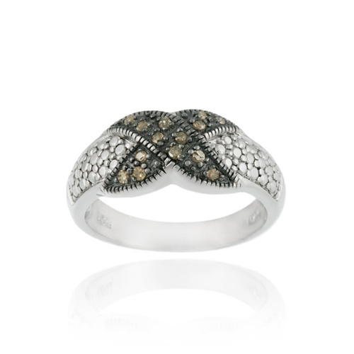 Argento sterling 14ct tdw - .14ct.,