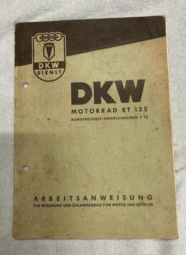 Dkw 125 rt125 istruzioni - 125,