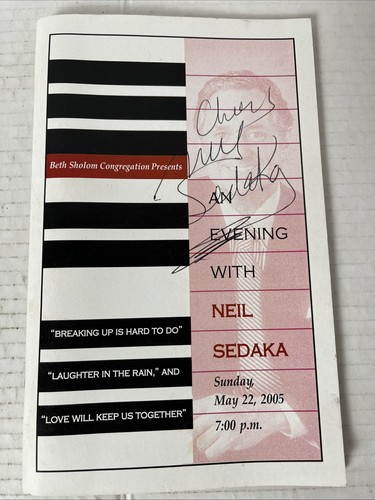 Neil sedaka autografo - neil,