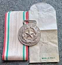 CROCE ROSSA ITALIA MEDAGLIA "AL MERITO C.R.I." ARG.925 ☆337FI  TIPO "B" MOD.1948