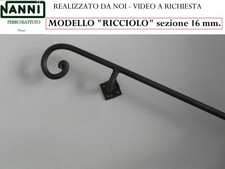 Corrimano in ferro battuto da cm. 80 a 700 o su misura - con VIDEO a richiesta