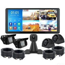 Telecamera di backup 10,36" IPS Quad Monitor DVR 4 Multimedia per camion rimorchio camper bus