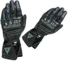 Guanti pelle moto Dainese Carbon 3 long nero TG XL black racing leather gloves