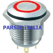 PULSANTE ACCIAIO INOX LUMINOSO