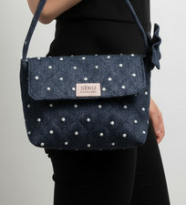 Borsa a mano in denim mini