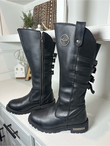 Stivali moto milwaukee pelle - stivali,