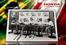 Foto firmata Ayrton Senna 1990