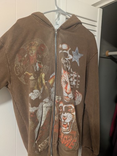 Felpa con cappuccio zip - con, e