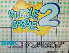 Snk Neo Geo PUZZLE BOBBLE 2 Mvs Good Condition 100% Original