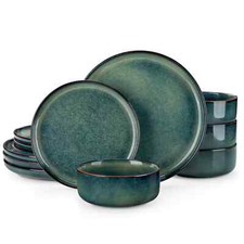 Set piatti verde gres servizio