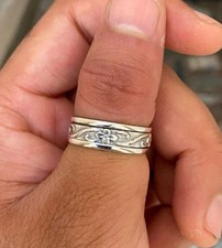Anello a fascia in sterling