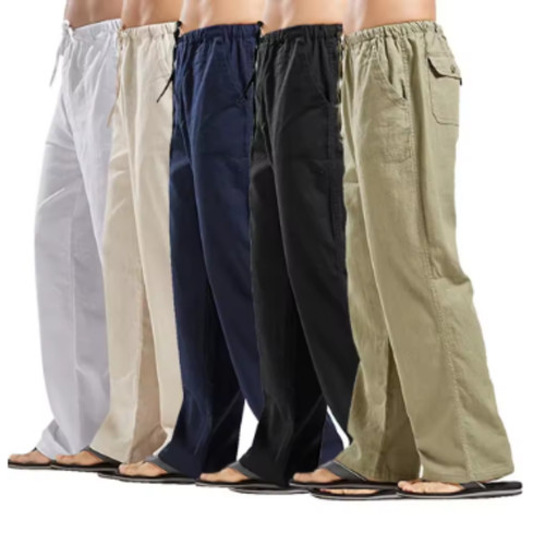 Pantaloni lino uomo - di,