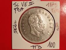 Italie 5 Lire 1875 MBN