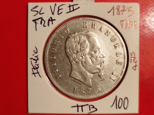 Italie lire 1875 - italie,