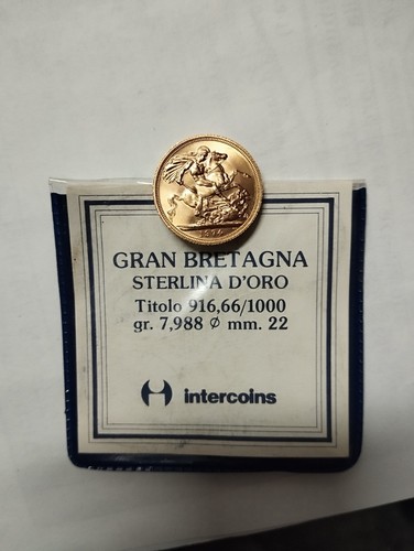 Sterlina oro 1974 regina - sterlina,