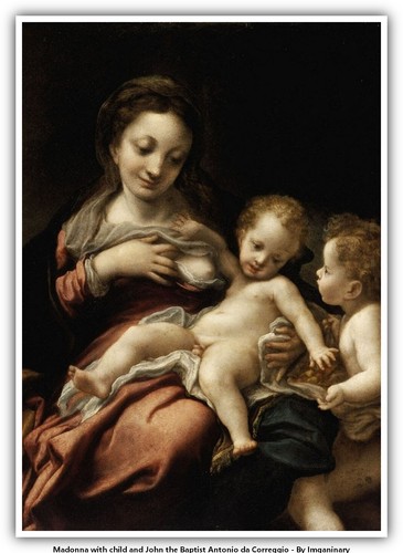 Madonna con bambino giovanni - bambino,
