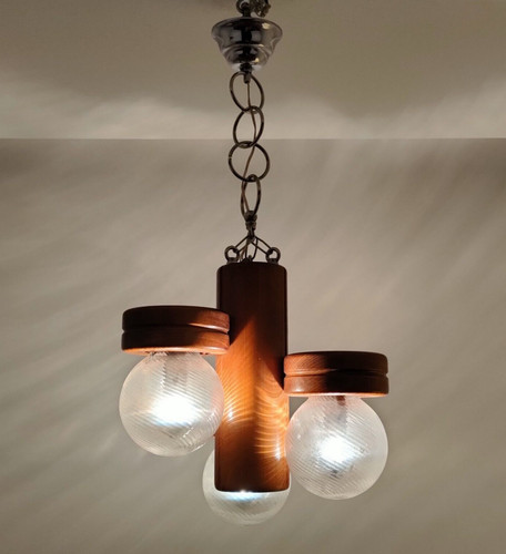 Lampadario palle vetro - lampadario, 3