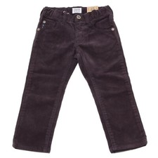 8238U pantaloni bimbo ARMANI JUNIOR blue velvet trouser pant kid