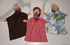 Lotto di marionette vintage con Pinocchio, Geppetto, Fata Turchina, collezione.