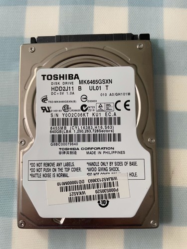 Toshiba 640 computer - gb,