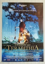 manifesto 2F UN PONTE PER TERABITHIA Katherine Paterson Bridge fantasy 1^ed 2007