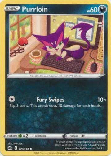 Pokémon tcg purrloin corona - tcg,