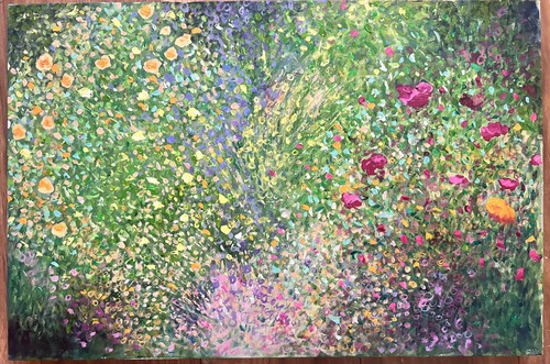 Scena floreale impressionista