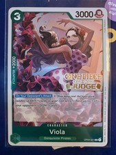 one piece card VIOLA OP04-021 PROMO FOIL MINT JUDGE PACK VOL 4 RARITÀ ORO