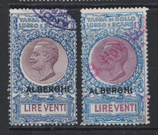 Italy 1923 20 Lire Revenues