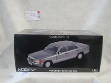 Mercedes Benz 560 SEL grigio grey argento 1:18 Norev W126 nuovo new 380 420 500 SE