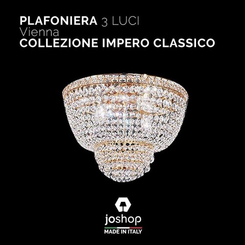 Plafoniera cristallo vienna - plafoniera,