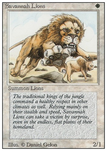 Mtg savannah lions poor - mtg,