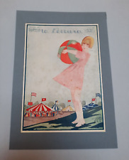 COPERTINA ILLUSTRATA RIVISTA ”LA LETTURA” VINTAGE A4 1924 SERGIO TOFANO OTTIMO