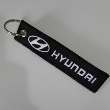 Portachiavi Hyundai Tessuto Nero - Regalo Passione Auto Moto Estetica