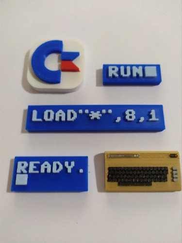 5pcs printed commodore 64 - 3d,