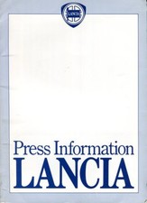 Lancia Prisma 1500 e 1600 kit pressa mercato UK 1983