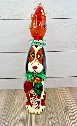 Vintage natale bassett hound - vintage,