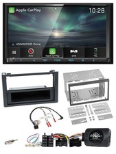Kenwood Bluetooth USB 2DIN volante TMC DAB navigazione per Saab 9-3 2008-2012